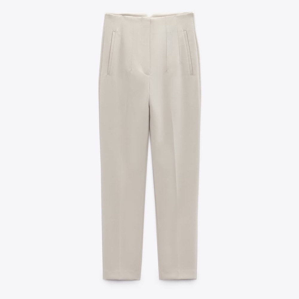 PRE-OWNED ZARA HIGH-WAISTED PANTS SIZE SMALL